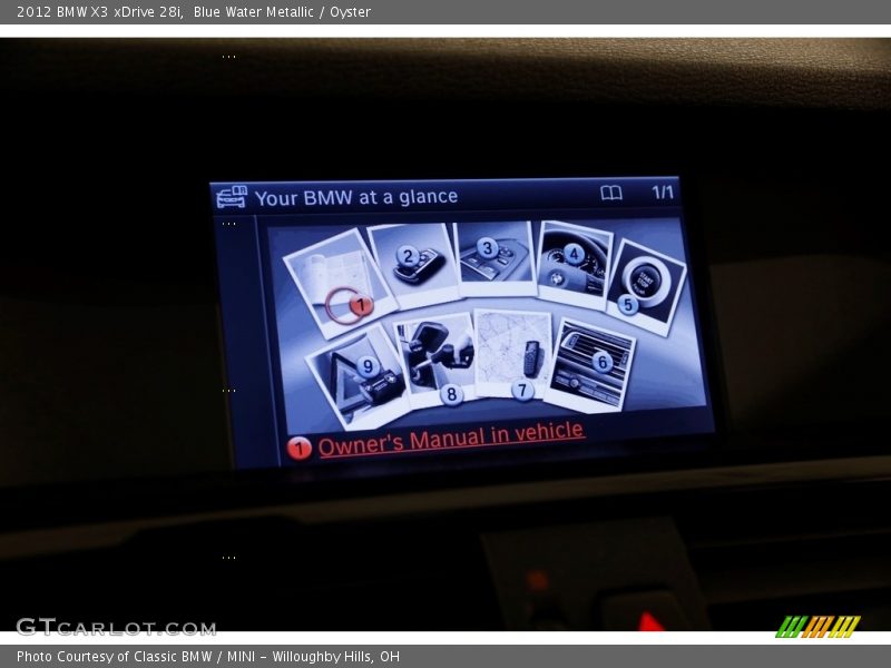 Blue Water Metallic / Oyster 2012 BMW X3 xDrive 28i