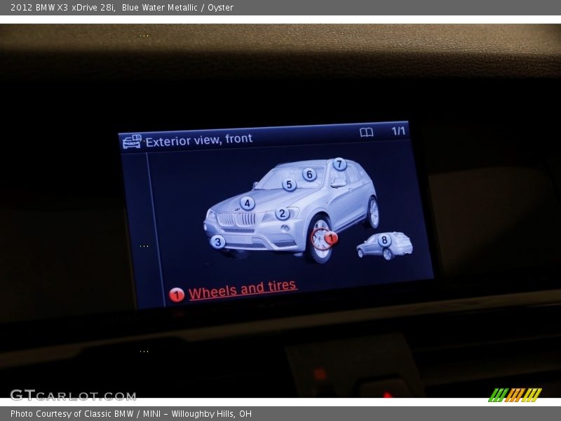 Blue Water Metallic / Oyster 2012 BMW X3 xDrive 28i