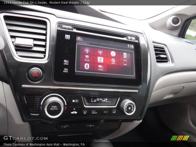 Modern Steel Metallic / Gray 2014 Honda Civic EX-L Sedan