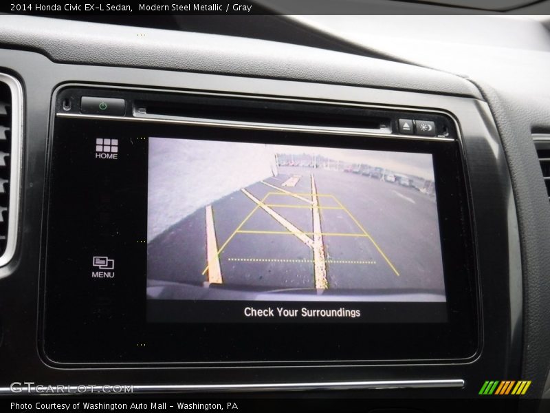 Modern Steel Metallic / Gray 2014 Honda Civic EX-L Sedan