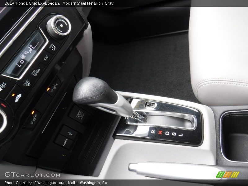 Modern Steel Metallic / Gray 2014 Honda Civic EX-L Sedan