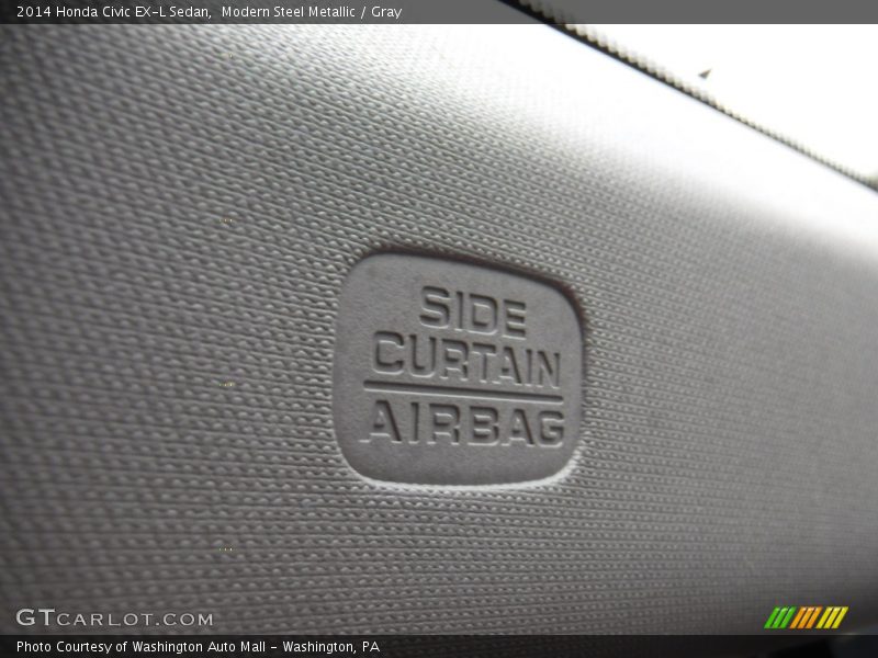 Modern Steel Metallic / Gray 2014 Honda Civic EX-L Sedan