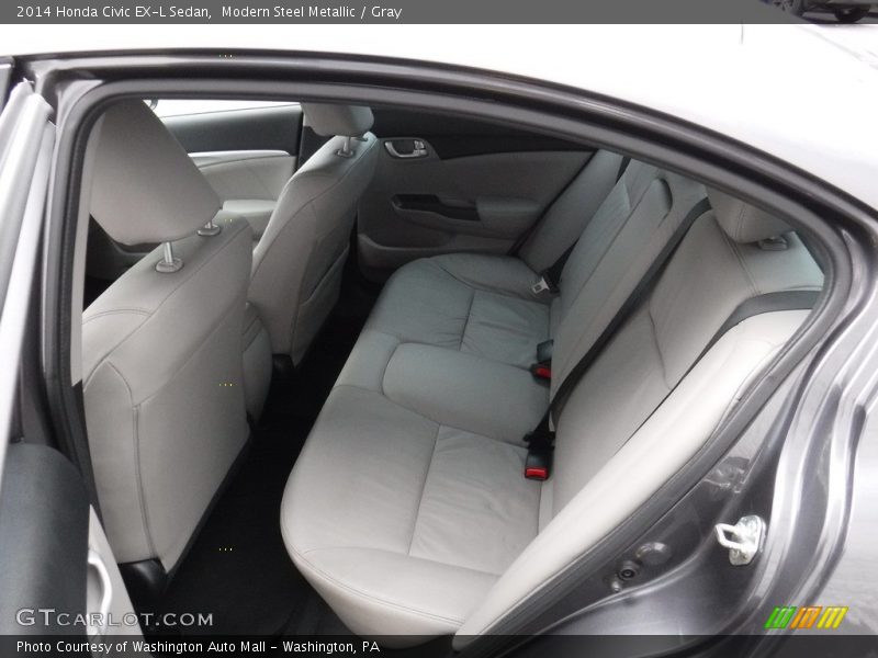 Modern Steel Metallic / Gray 2014 Honda Civic EX-L Sedan