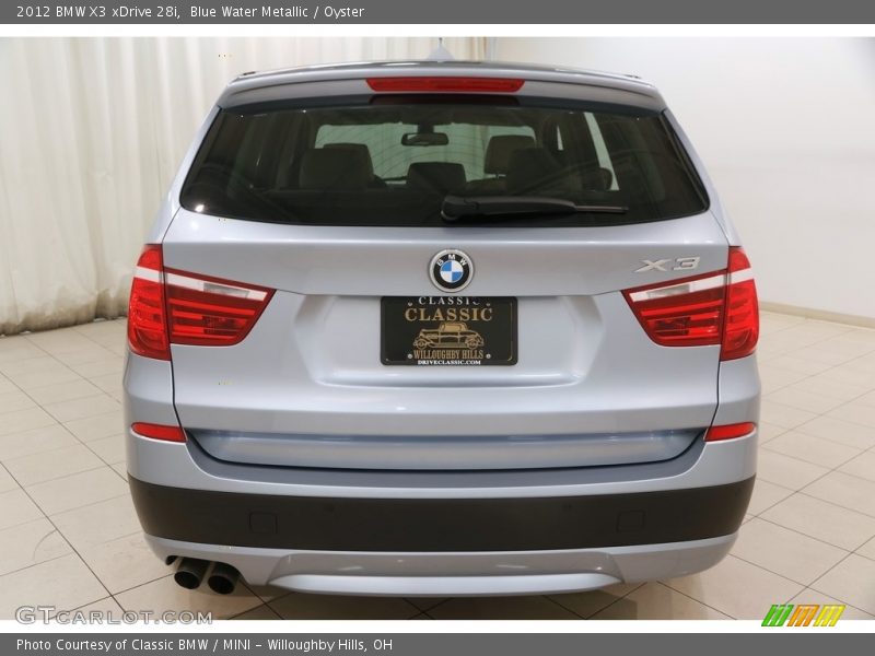 Blue Water Metallic / Oyster 2012 BMW X3 xDrive 28i