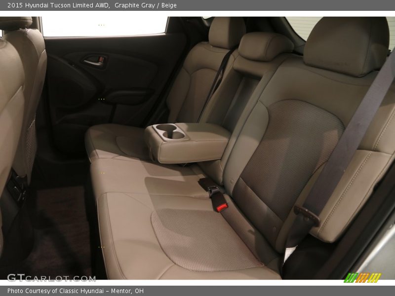 Graphite Gray / Beige 2015 Hyundai Tucson Limited AWD