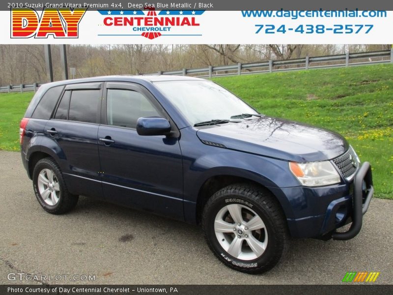 Deep Sea Blue Metallic / Black 2010 Suzuki Grand Vitara Premium 4x4