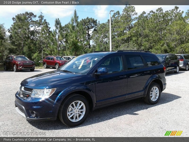 Contusion Blue Pearl / Black 2018 Dodge Journey SXT