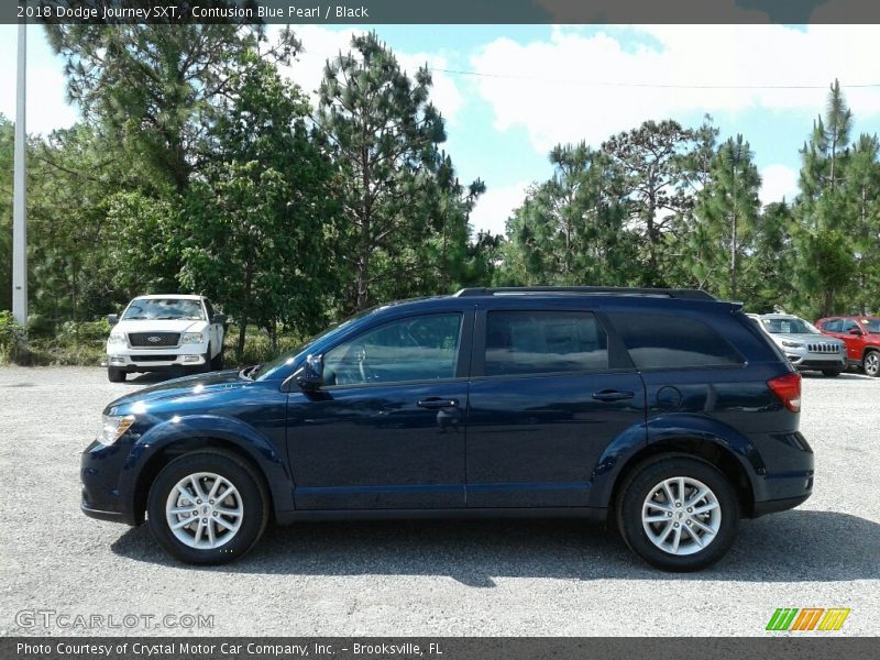 Contusion Blue Pearl / Black 2018 Dodge Journey SXT