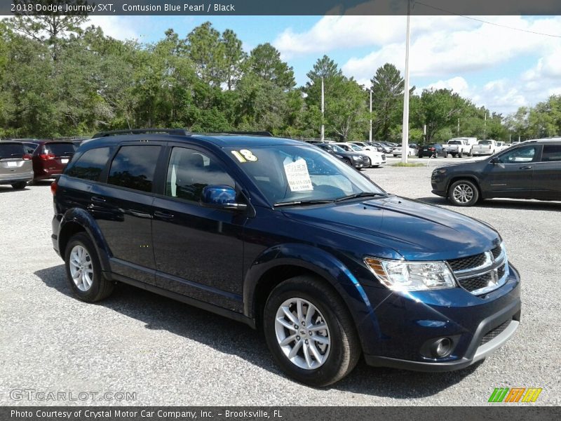 Contusion Blue Pearl / Black 2018 Dodge Journey SXT