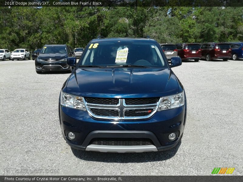 Contusion Blue Pearl / Black 2018 Dodge Journey SXT