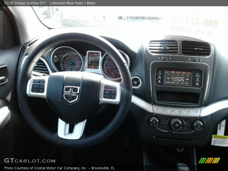 Contusion Blue Pearl / Black 2018 Dodge Journey SXT