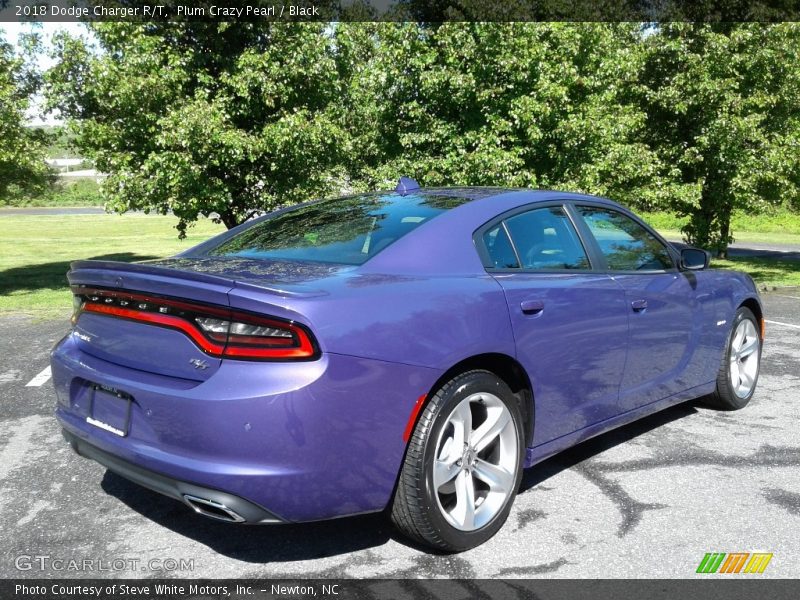 Plum Crazy Pearl / Black 2018 Dodge Charger R/T