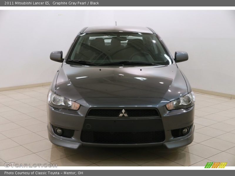 Graphite Gray Pearl / Black 2011 Mitsubishi Lancer ES