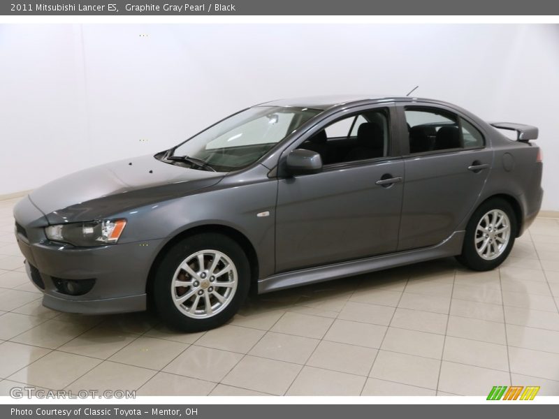 Graphite Gray Pearl / Black 2011 Mitsubishi Lancer ES