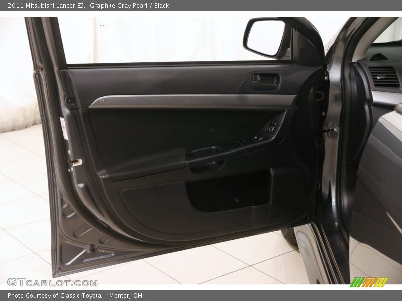 Graphite Gray Pearl / Black 2011 Mitsubishi Lancer ES