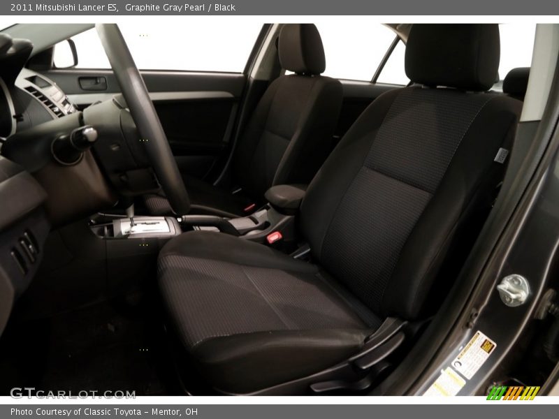 Graphite Gray Pearl / Black 2011 Mitsubishi Lancer ES