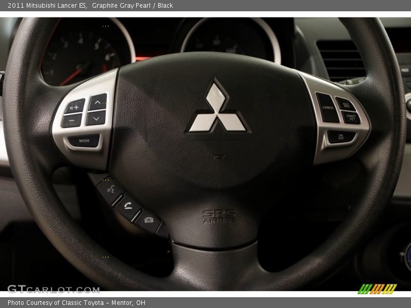 Graphite Gray Pearl / Black 2011 Mitsubishi Lancer ES