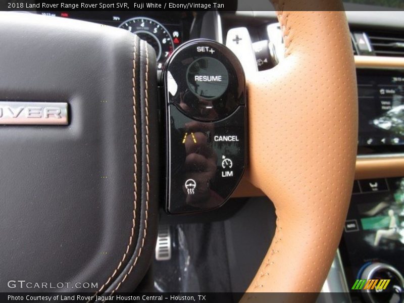 Controls of 2018 Range Rover Sport SVR