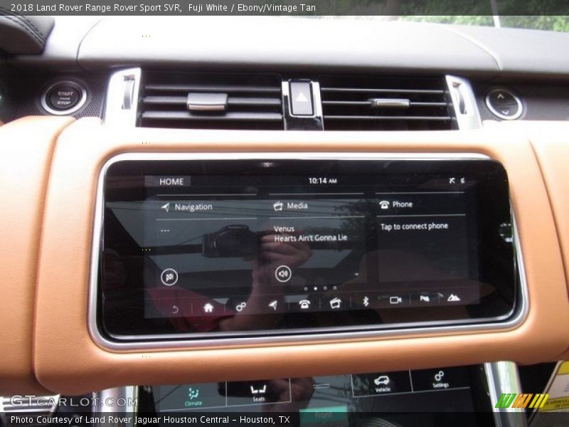 Controls of 2018 Range Rover Sport SVR