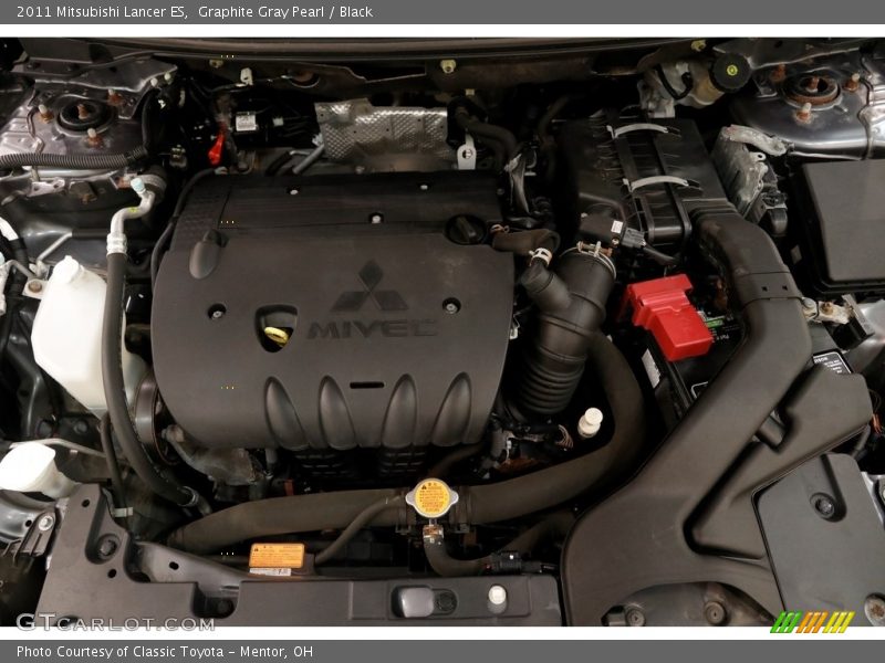 Graphite Gray Pearl / Black 2011 Mitsubishi Lancer ES