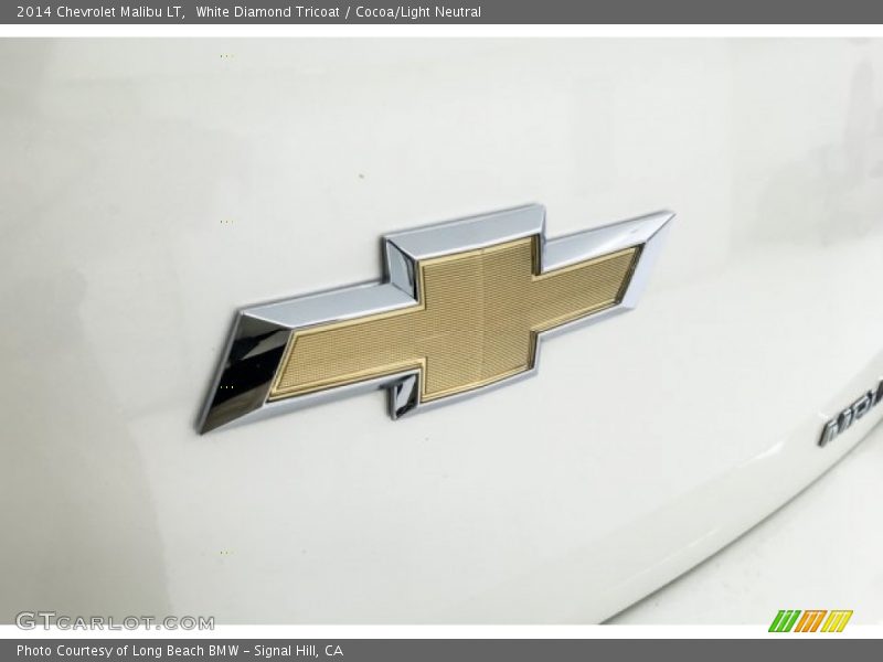 White Diamond Tricoat / Cocoa/Light Neutral 2014 Chevrolet Malibu LT