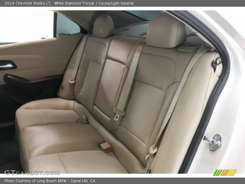White Diamond Tricoat / Cocoa/Light Neutral 2014 Chevrolet Malibu LT