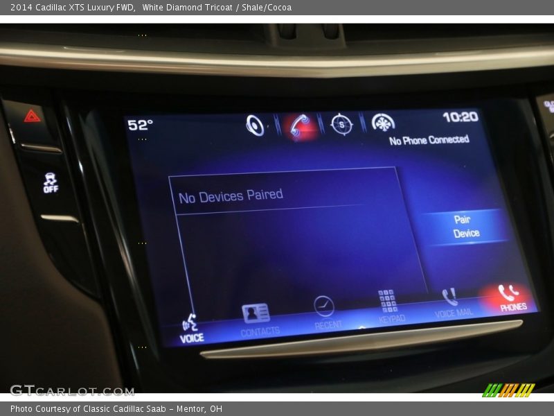 White Diamond Tricoat / Shale/Cocoa 2014 Cadillac XTS Luxury FWD