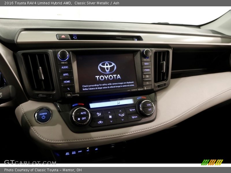 Classic Silver Metallic / Ash 2016 Toyota RAV4 Limited Hybrid AWD