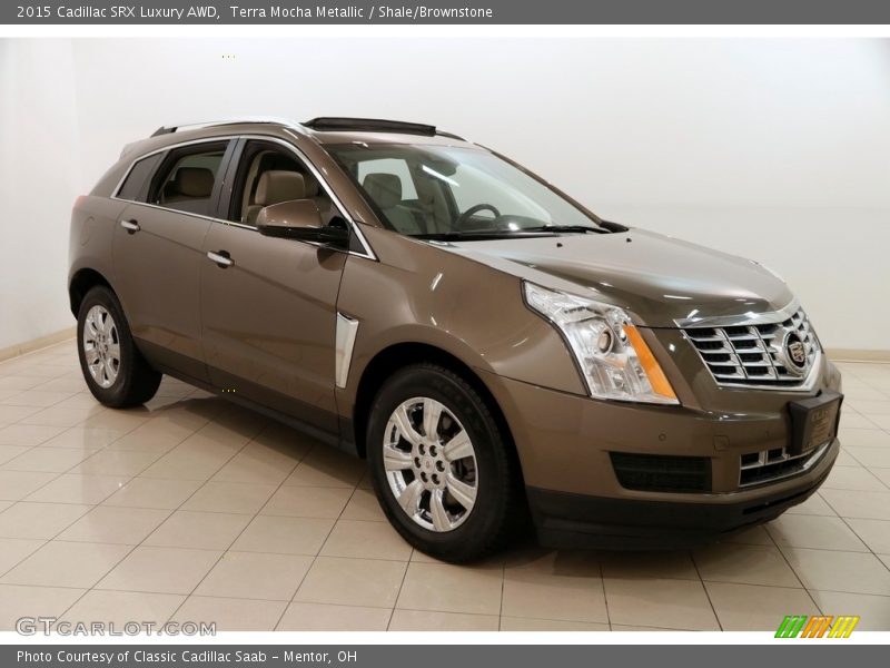 Terra Mocha Metallic / Shale/Brownstone 2015 Cadillac SRX Luxury AWD