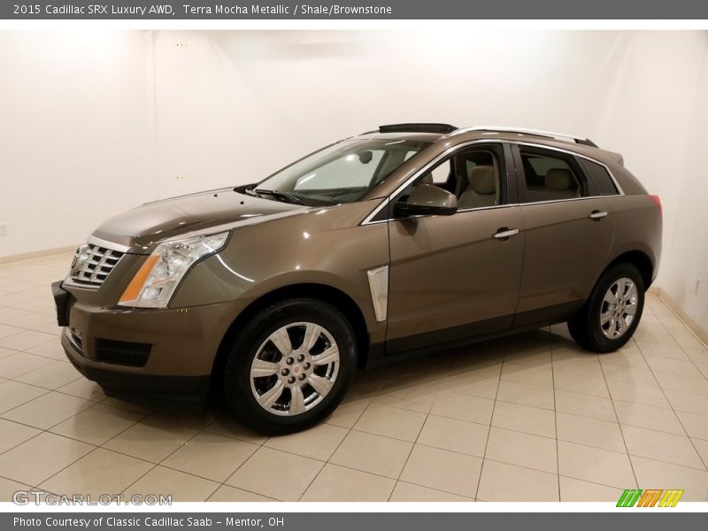 Terra Mocha Metallic / Shale/Brownstone 2015 Cadillac SRX Luxury AWD