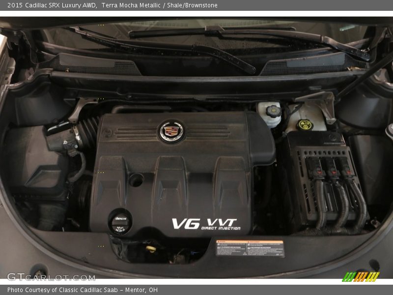 Terra Mocha Metallic / Shale/Brownstone 2015 Cadillac SRX Luxury AWD