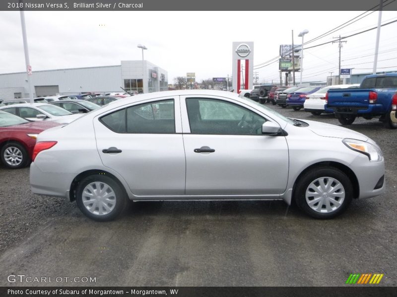 Brilliant Silver / Charcoal 2018 Nissan Versa S