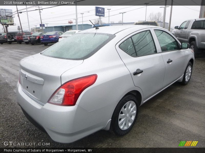 Brilliant Silver / Charcoal 2018 Nissan Versa S