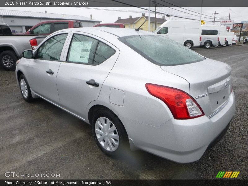 Brilliant Silver / Charcoal 2018 Nissan Versa S