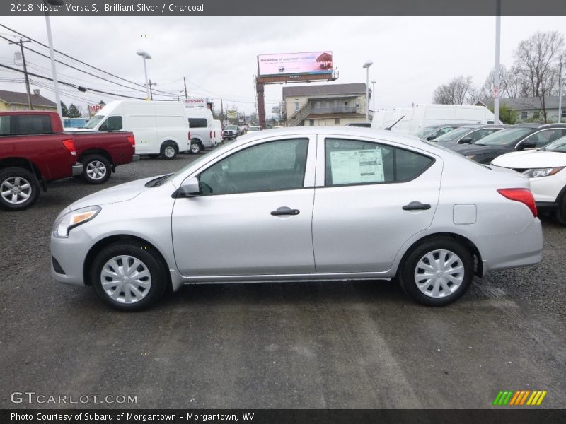 Brilliant Silver / Charcoal 2018 Nissan Versa S