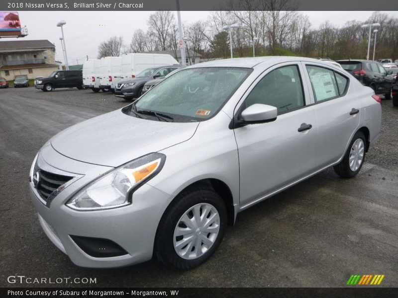 Brilliant Silver / Charcoal 2018 Nissan Versa S