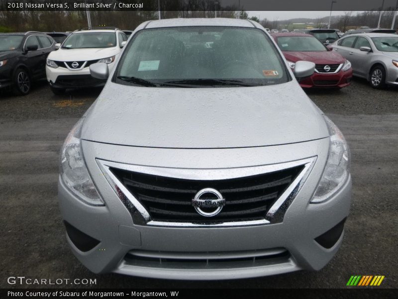 Brilliant Silver / Charcoal 2018 Nissan Versa S