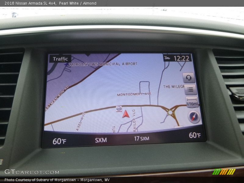Navigation of 2018 Armada SL 4x4