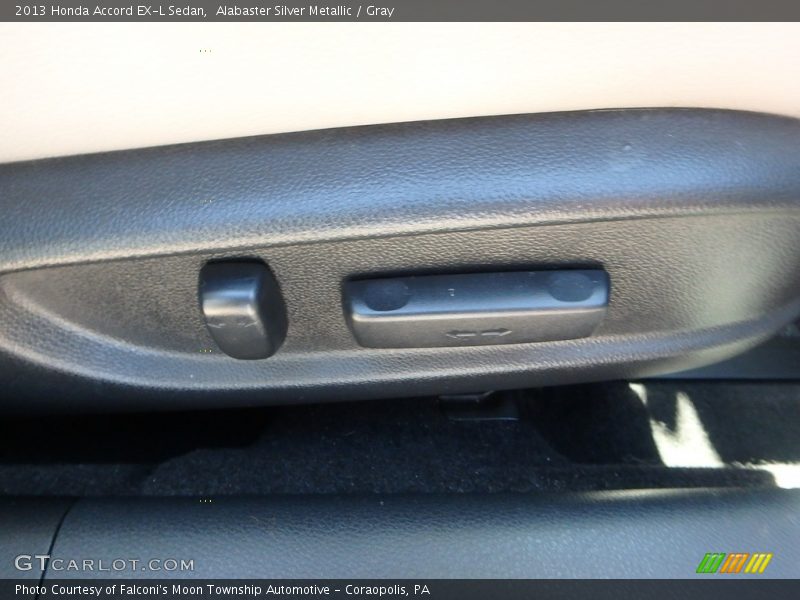 Alabaster Silver Metallic / Gray 2013 Honda Accord EX-L Sedan