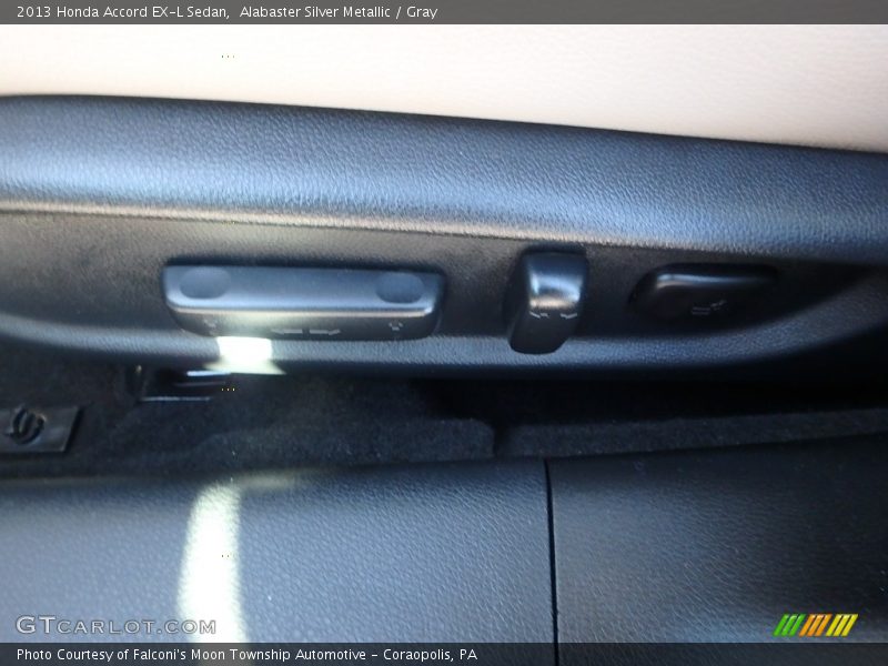 Alabaster Silver Metallic / Gray 2013 Honda Accord EX-L Sedan