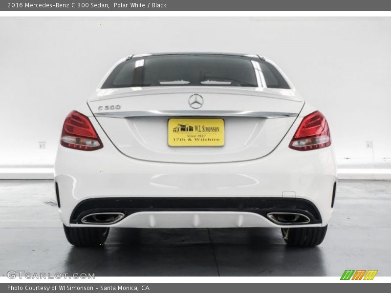 Polar White / Black 2016 Mercedes-Benz C 300 Sedan
