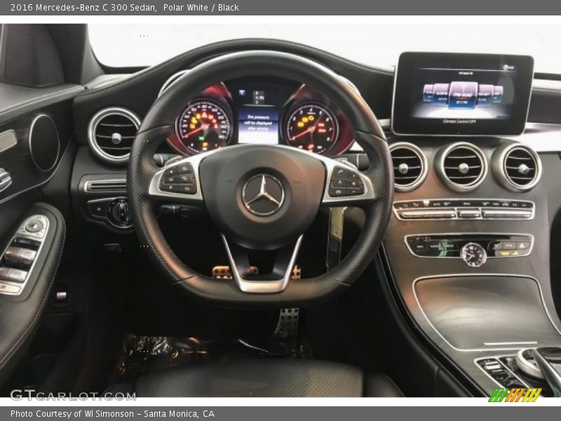 Polar White / Black 2016 Mercedes-Benz C 300 Sedan