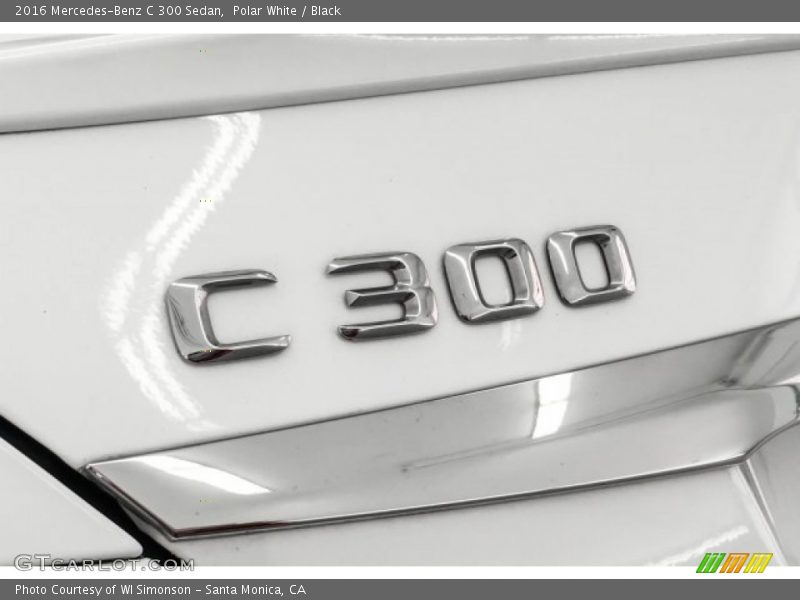 Polar White / Black 2016 Mercedes-Benz C 300 Sedan