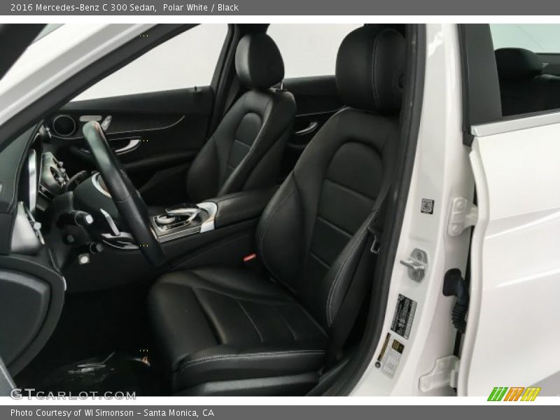 Polar White / Black 2016 Mercedes-Benz C 300 Sedan
