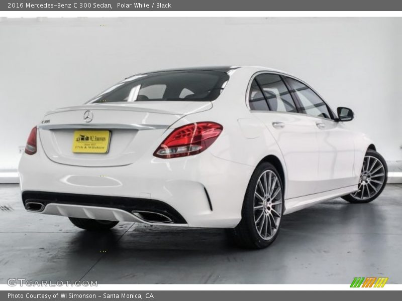 Polar White / Black 2016 Mercedes-Benz C 300 Sedan
