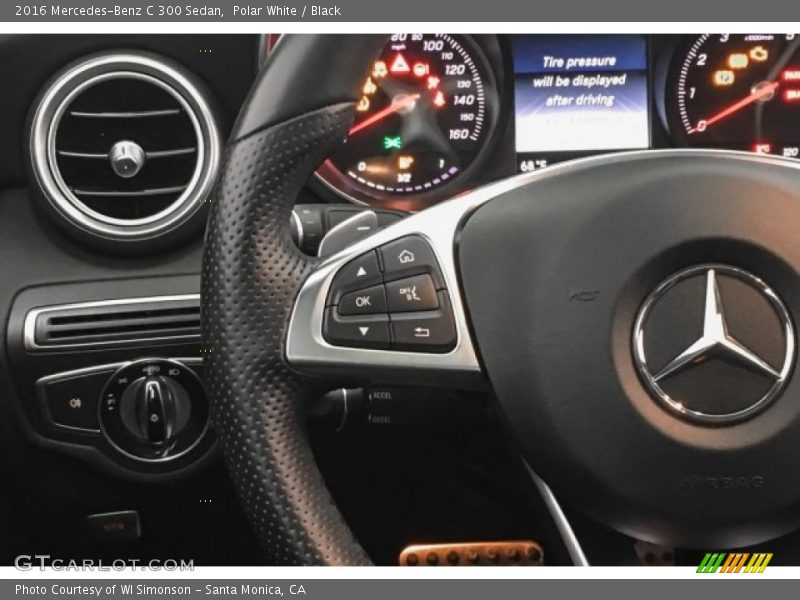 Polar White / Black 2016 Mercedes-Benz C 300 Sedan