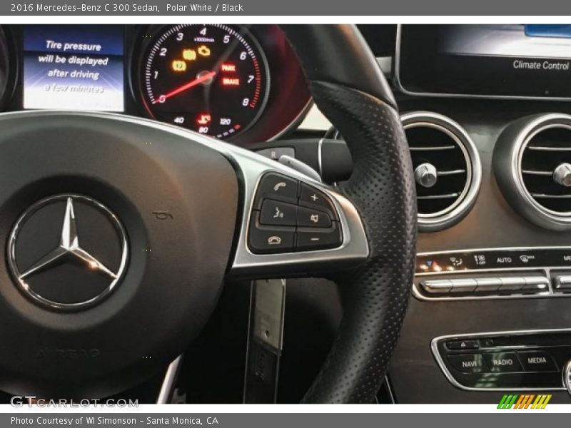 Polar White / Black 2016 Mercedes-Benz C 300 Sedan