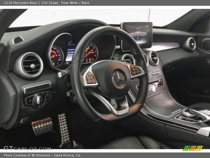 Polar White / Black 2016 Mercedes-Benz C 300 Sedan