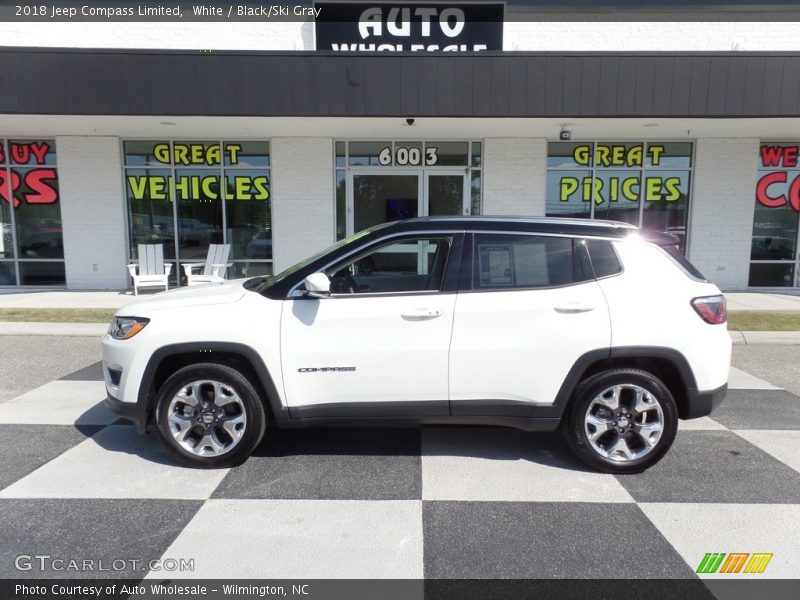 White / Black/Ski Gray 2018 Jeep Compass Limited