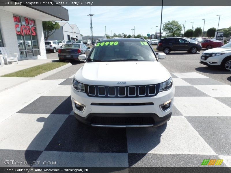 White / Black/Ski Gray 2018 Jeep Compass Limited